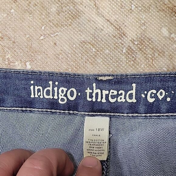 INDIGO THREAD COMPANY WOMENS JEANS SIZE 18W - Picture 6 of 8